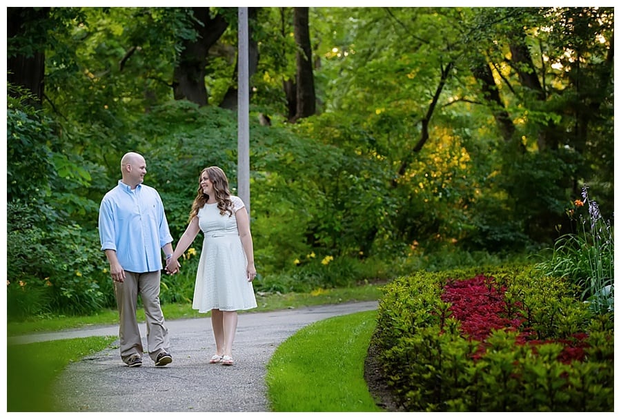 couple walking a path