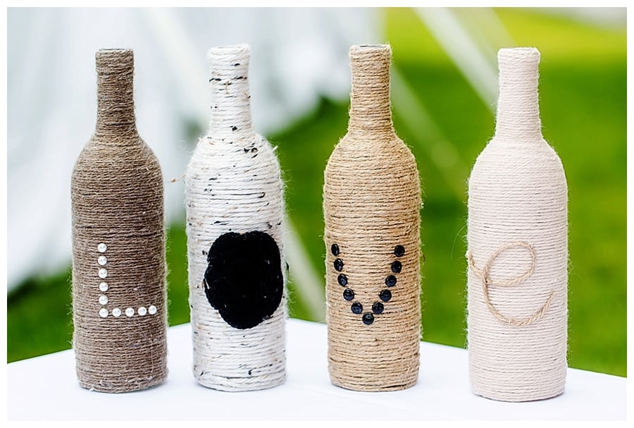wine bottle table decorations