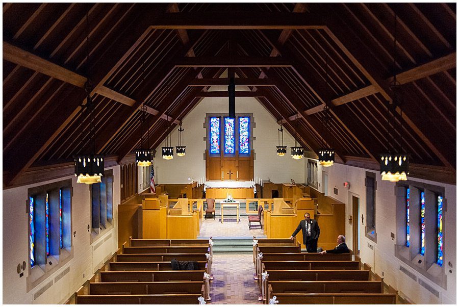 The inside of the Michigan State University Chapel