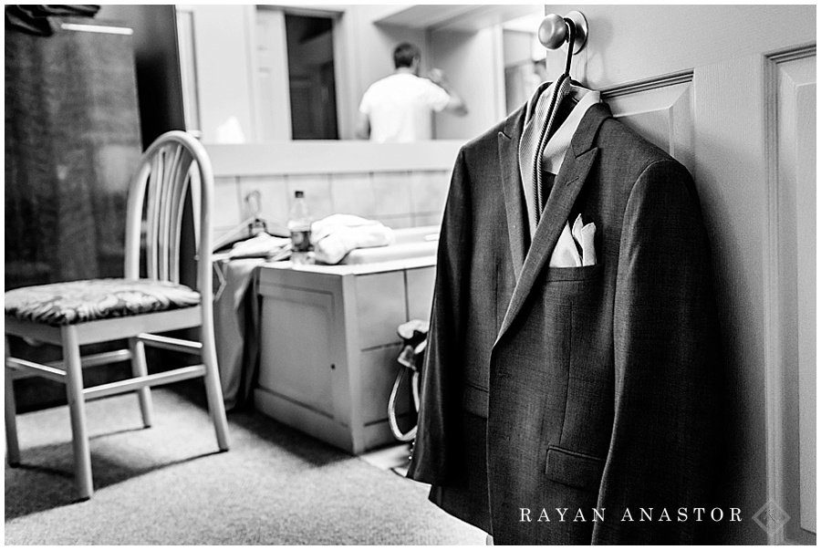Groom Getting Ready
