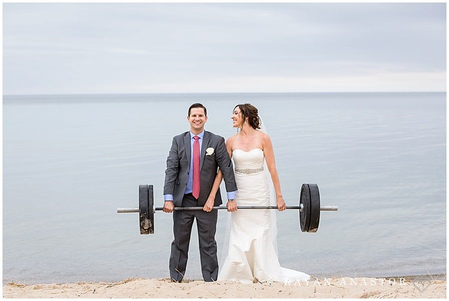 empire mi beach wedding