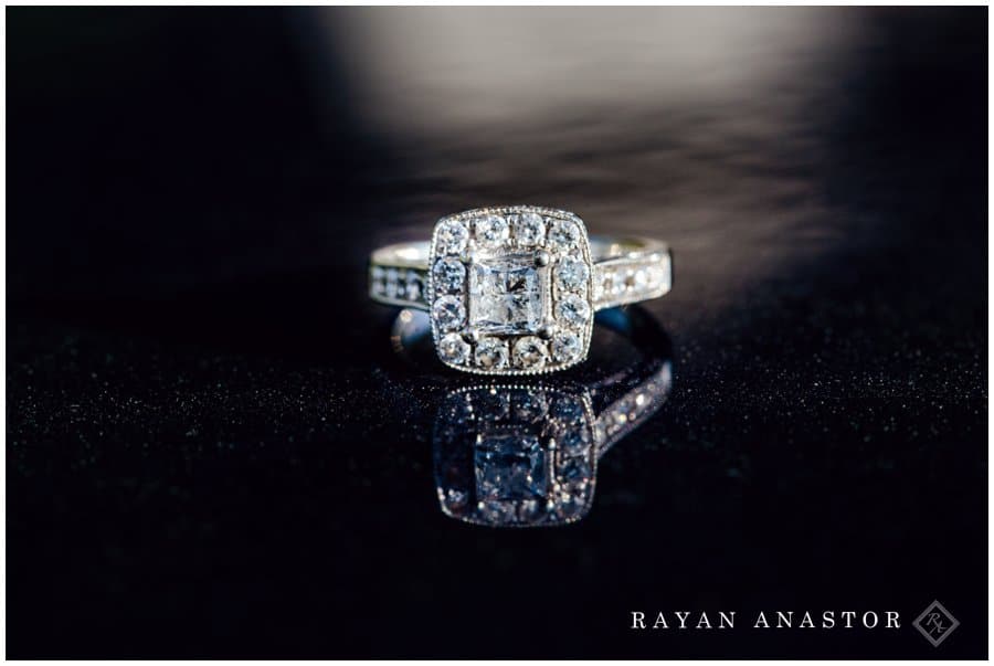 photo of engagement ring in traverse city