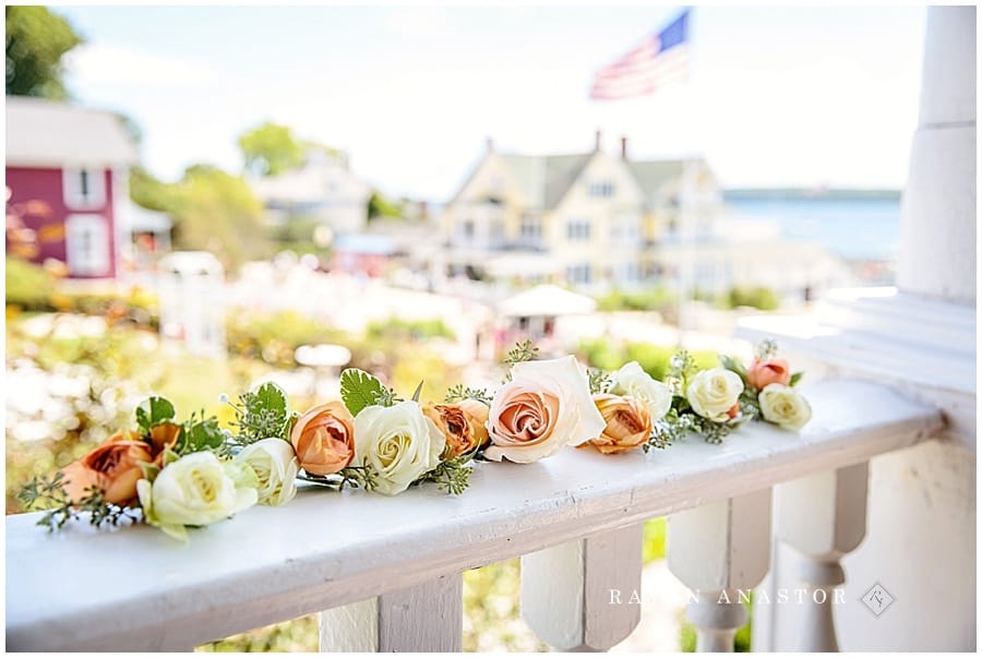 Boutonnieres at the Island House on Mackinac Island