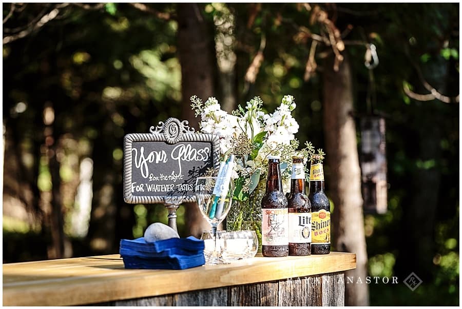 bar decorations from smitten events in harbor springs