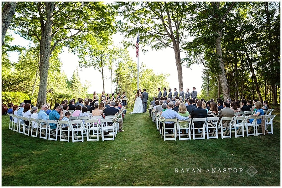 wedding venue of the red shutter in harbor springs