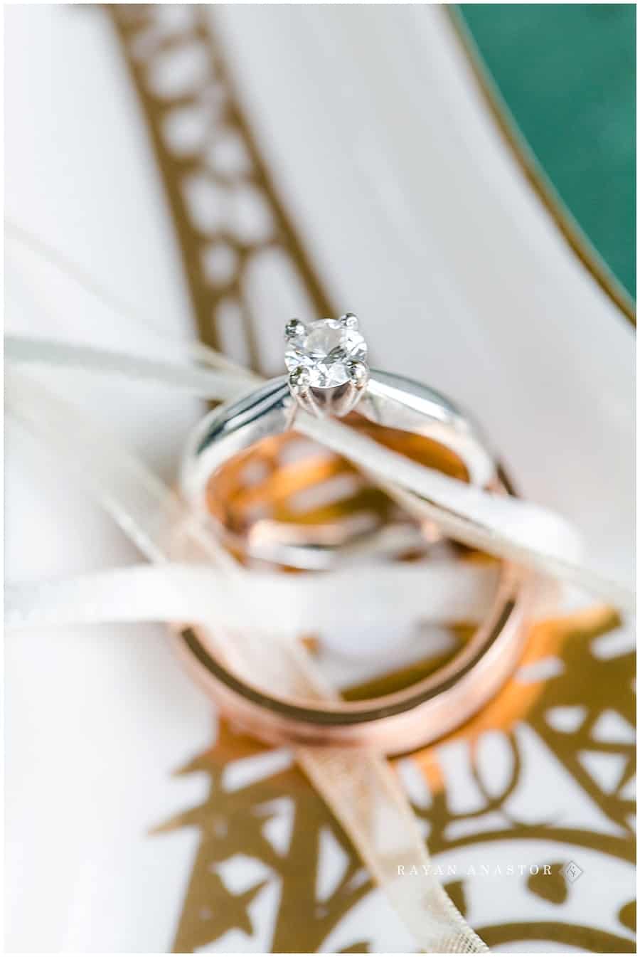 Wedding Rings on a Paris Wedding Dish