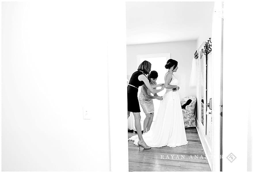 bride getting ready