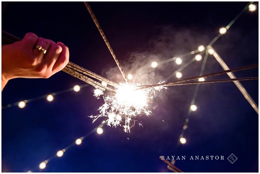 sparklers for first dance