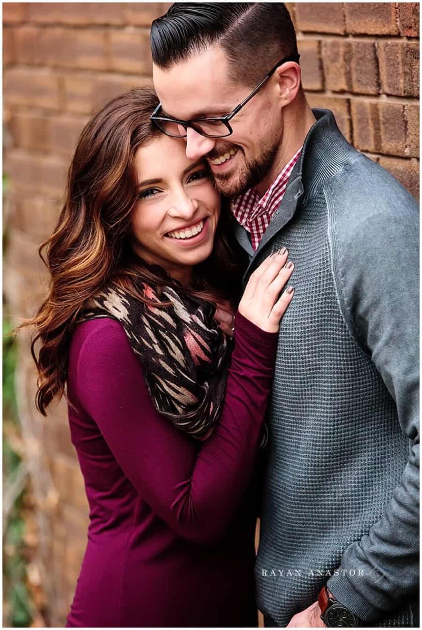 Downtown Traverse City Engagement Photo