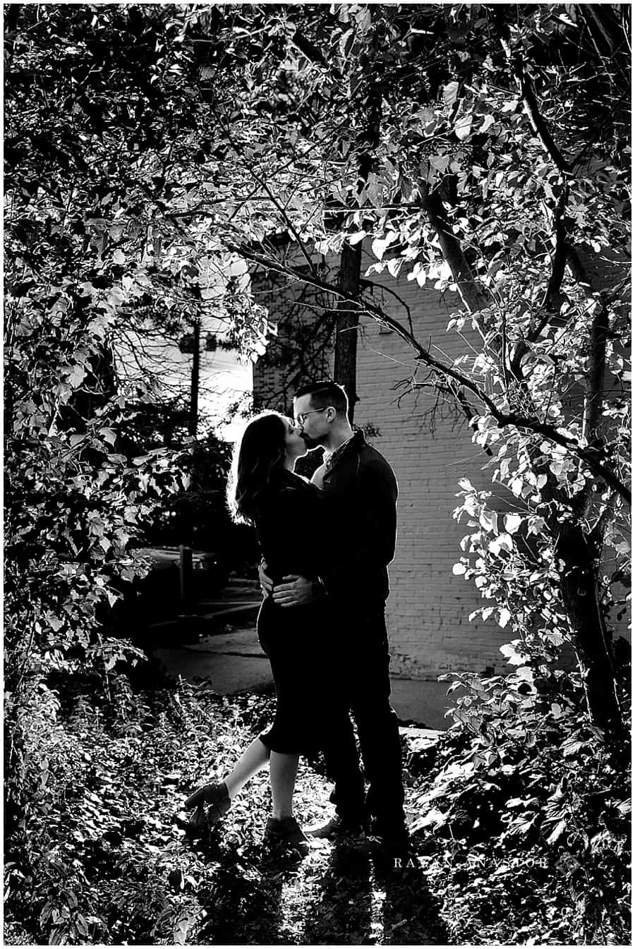 Downtown Traverse City Engagement Photo