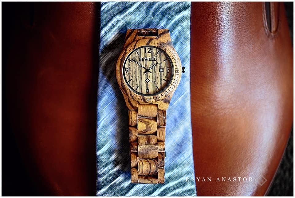 wooden watch for groom