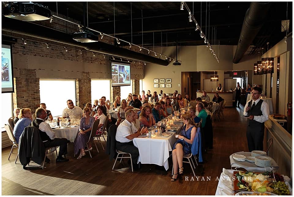 Wedding Reception at the Corner Loft in Traverse City