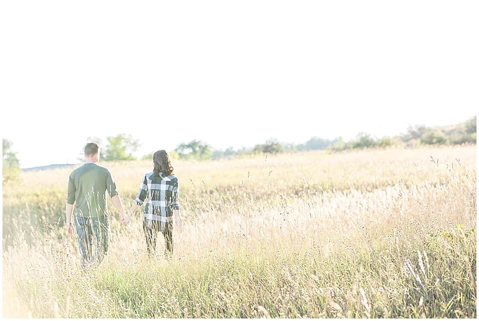 Engagement photos at the Cathedral Barn in the Historic Barns Park