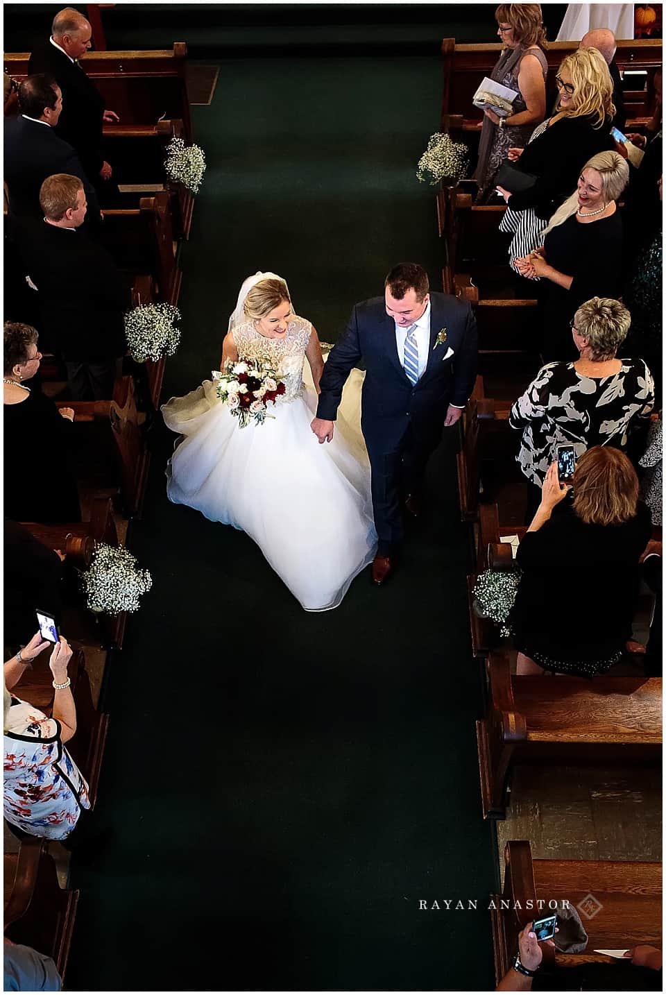 wedding at Saint Wenceslaus church in northport