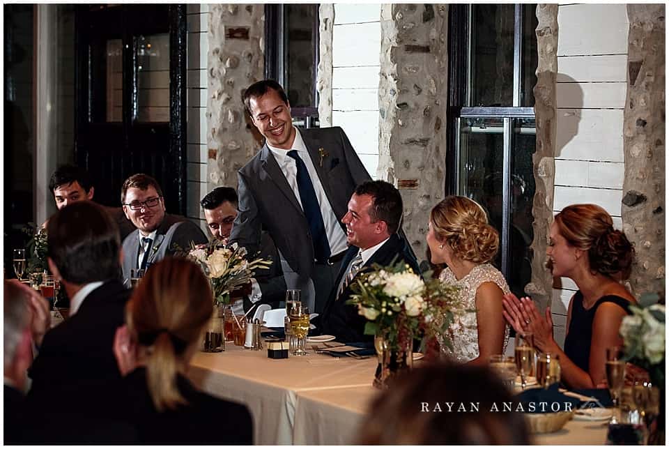 Fall wedding at the Willowbrook Mill in Northport