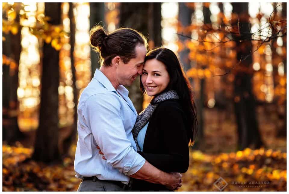 Fall Engagement Photos on the Empire Bluffs Trail