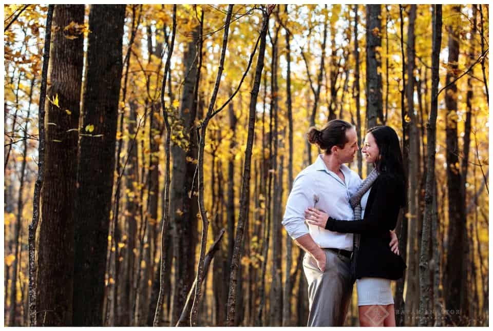 Fall Engagement Photos on the Empire Bluffs Trail