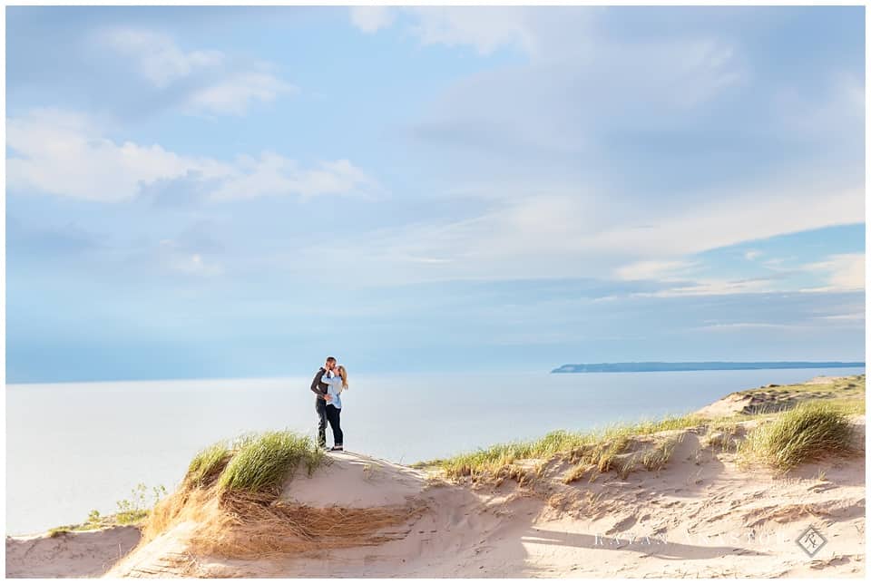 Sunset photos on sleeping bear dunes