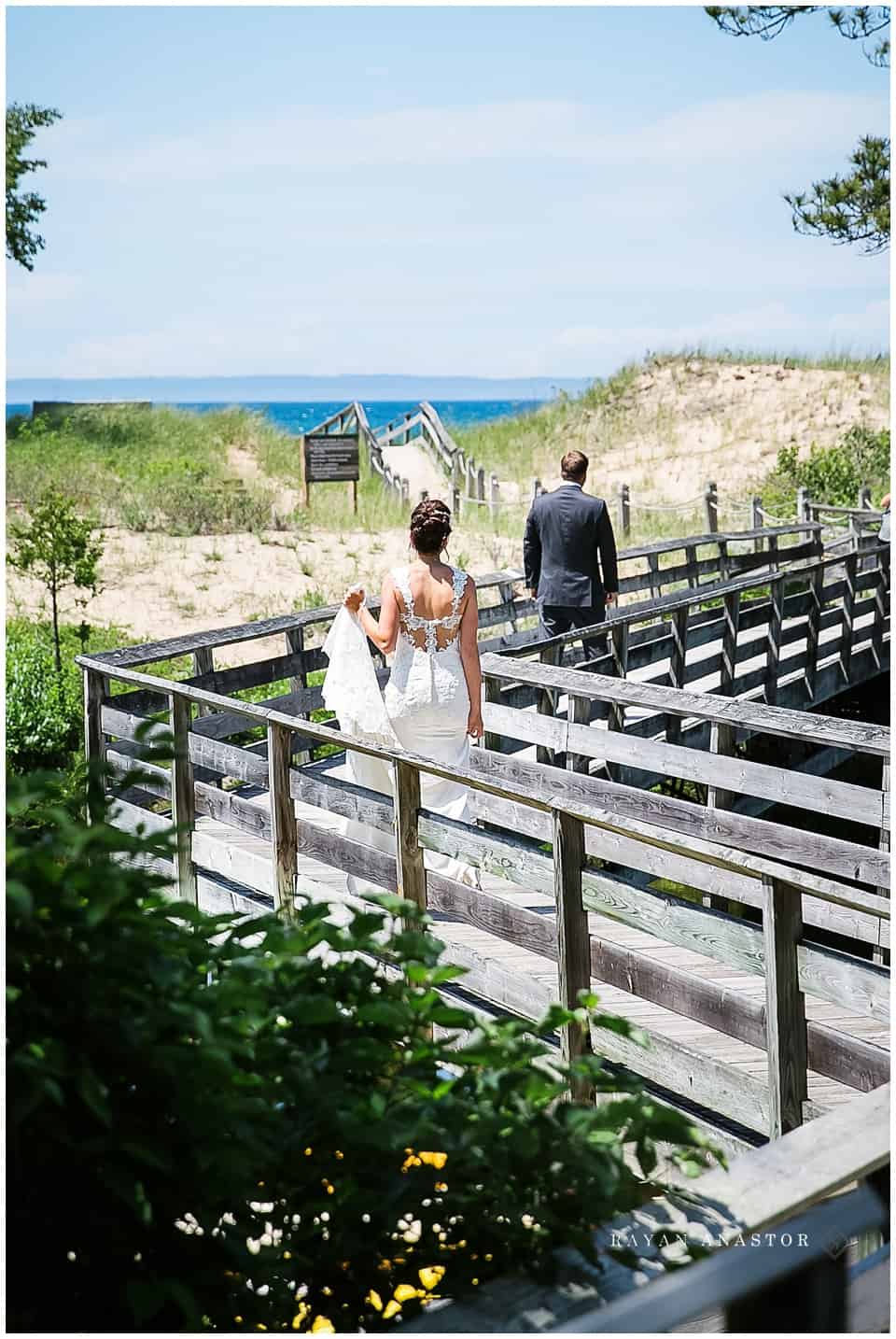 first look for bride and groom at the homestead resort