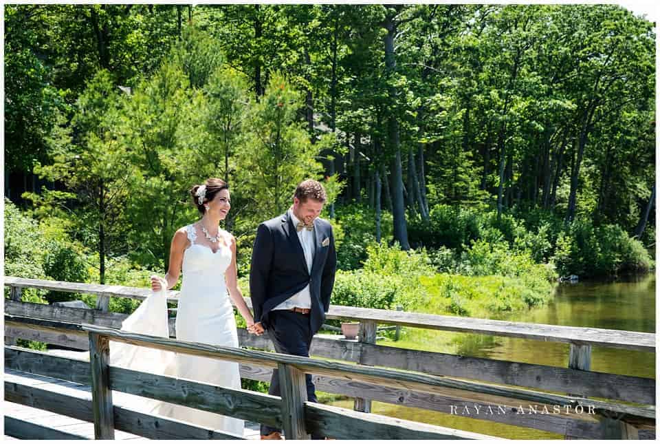 first look for bride and groom at the homestead resort