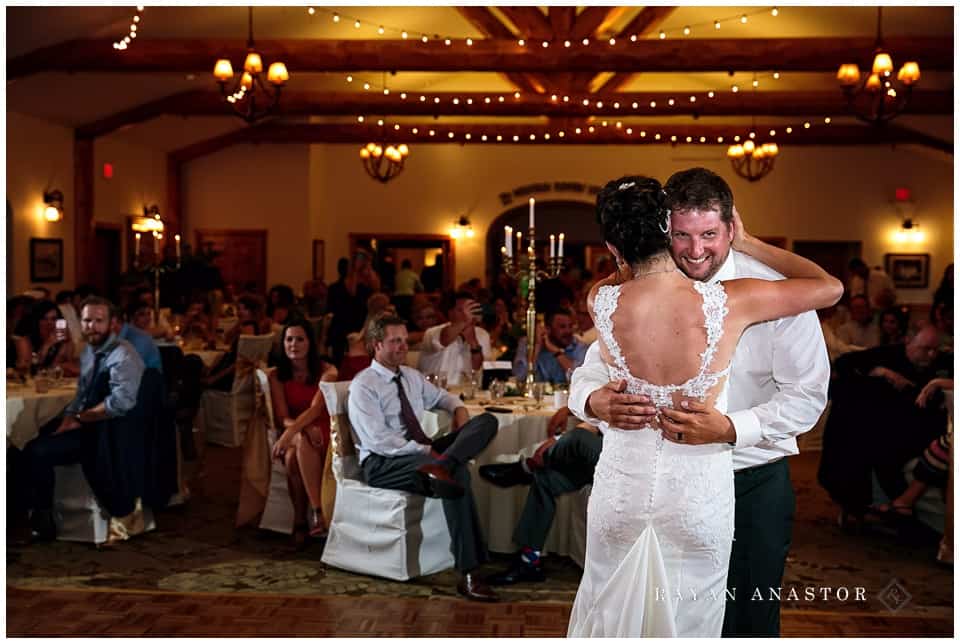 first dance at the mountain flowers lodge