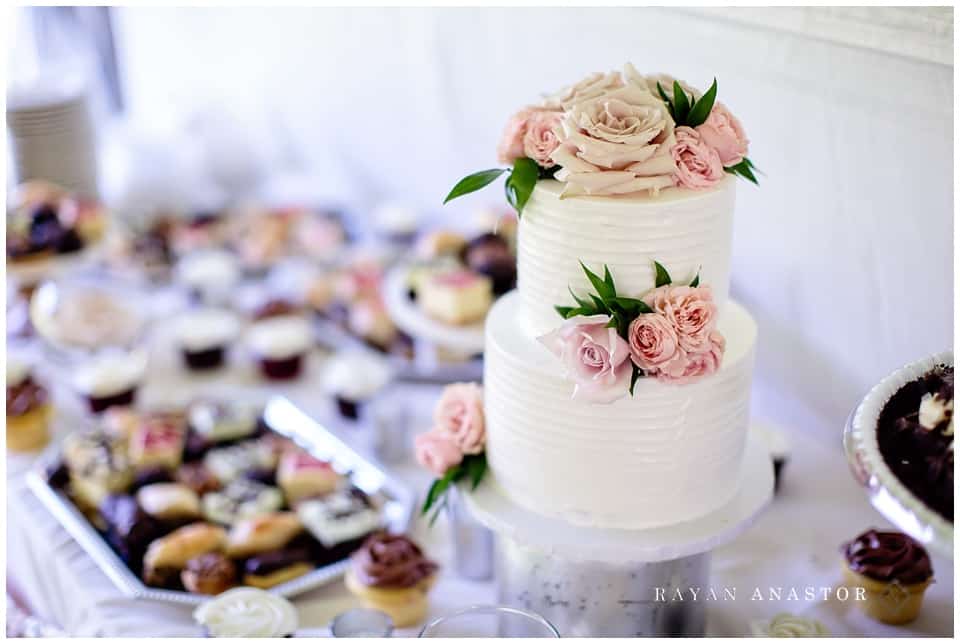 wedding tent reception details