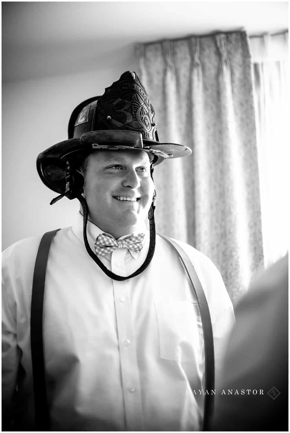 groom is a fireman from st louis