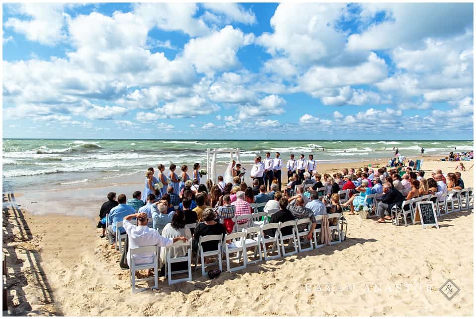 St. Joseph Wedding at Tiscornia Beach on Lake Michigan