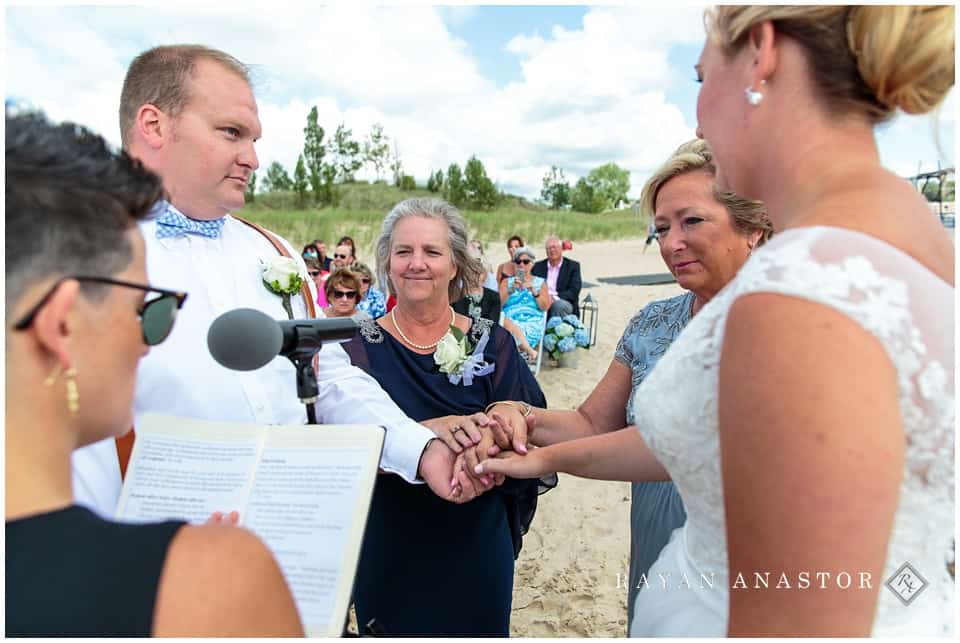 St. Joseph Wedding at Tiscornia Beach on Lake Michigan