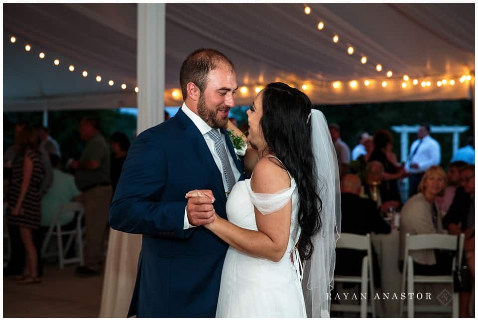 First Dance at crystal lake weddings