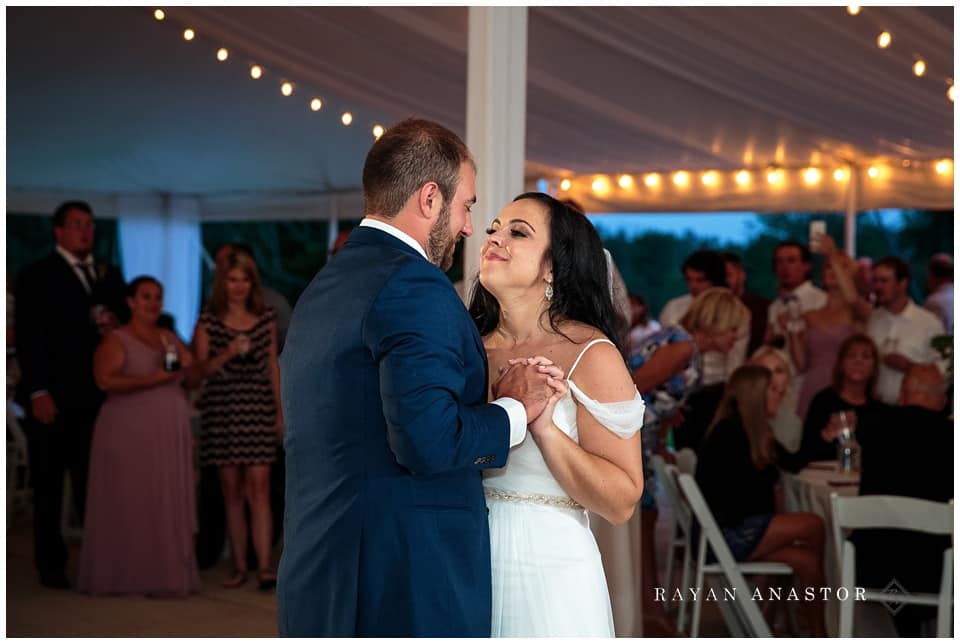 First Dance at crystal lake weddings