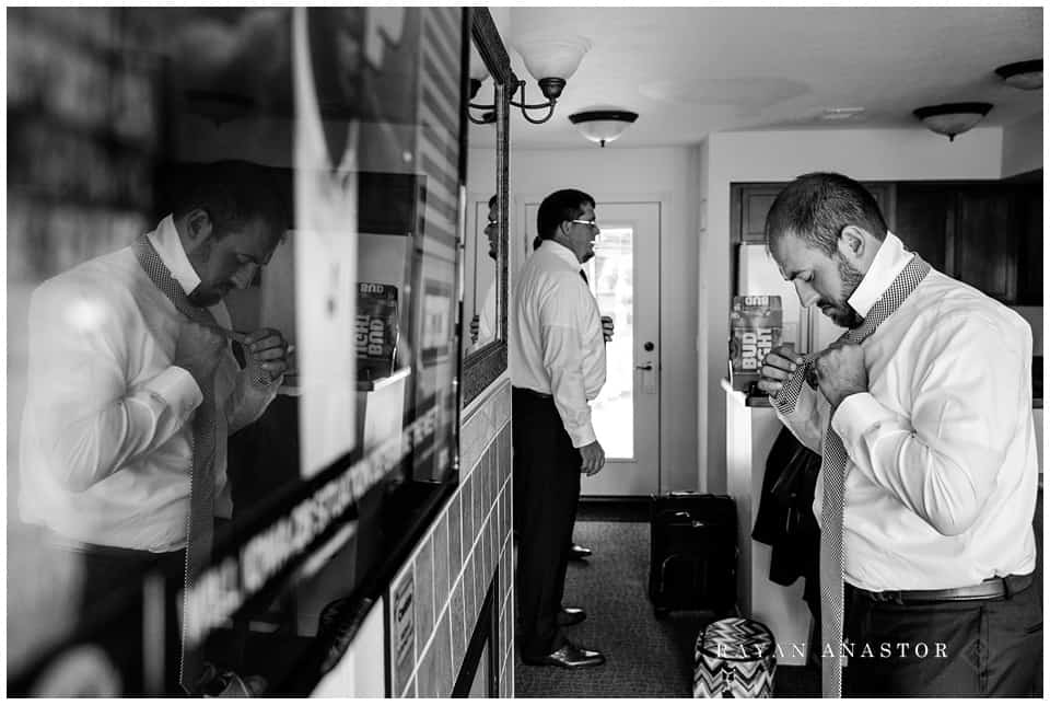 groom getting ready 