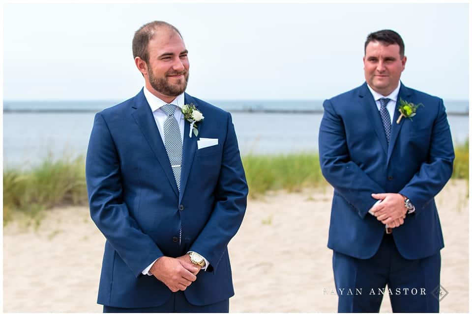 frankfort michigan beach wedding