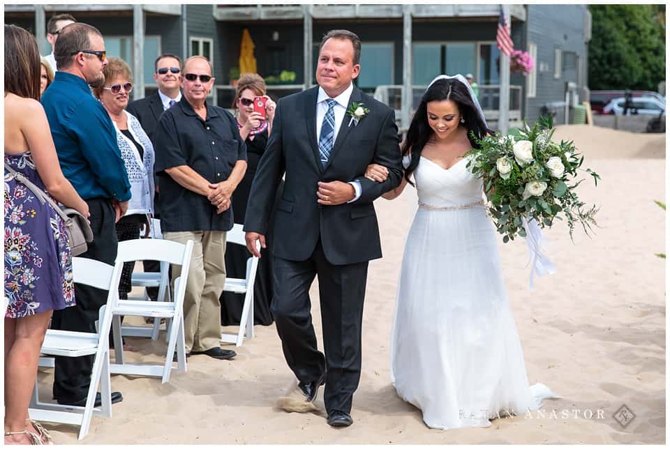 frankfort michigan beach wedding