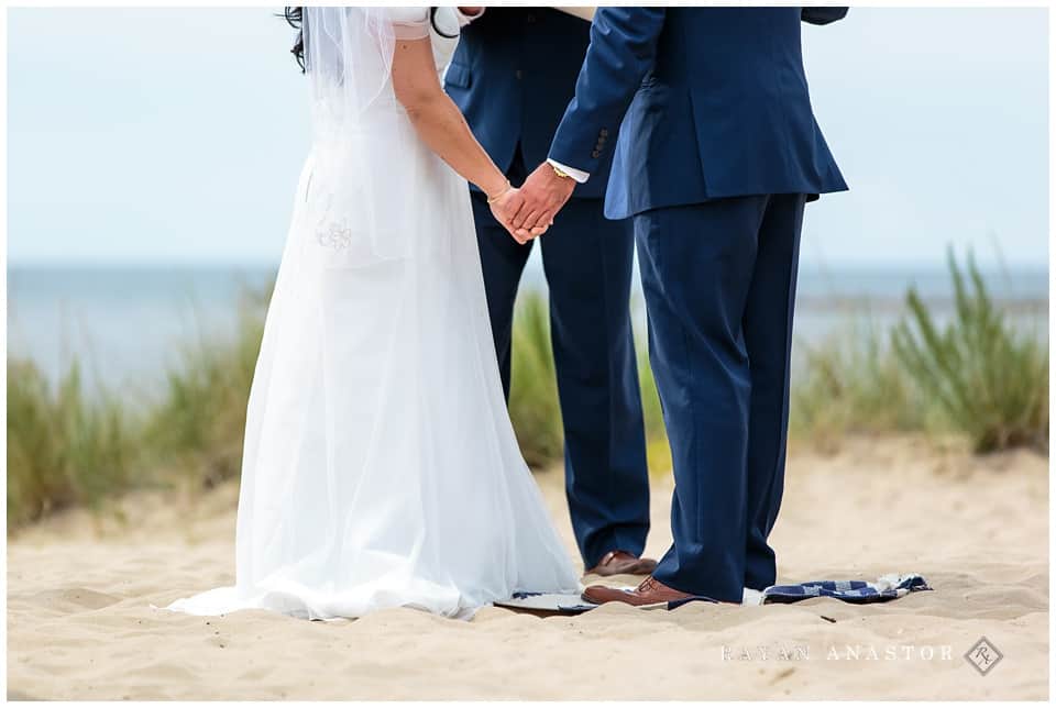 frankfort michigan beach wedding