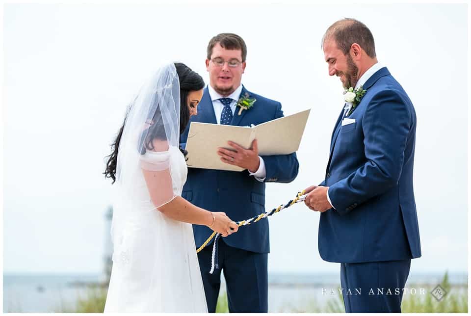 frankfort michigan beach wedding