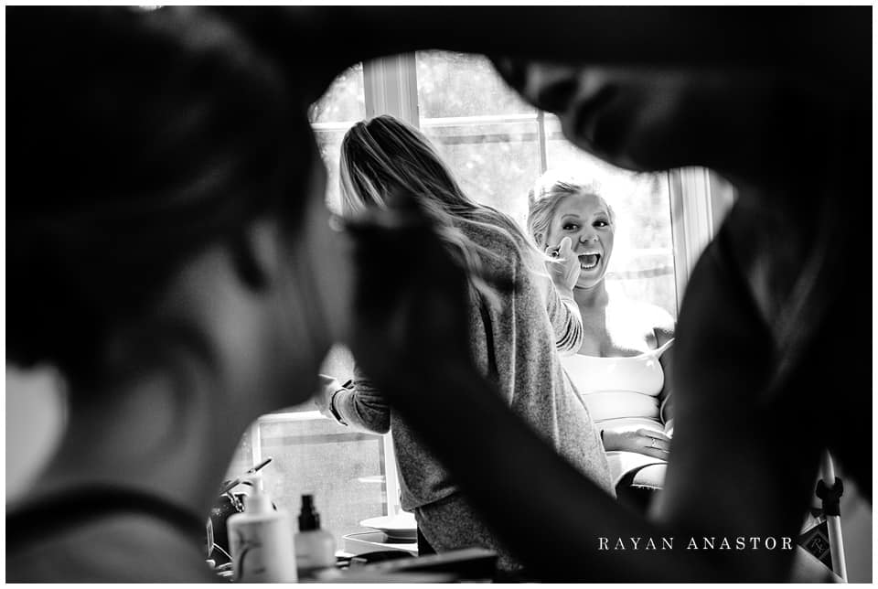 Bride Getting Ready at the Homestead with On Site Bridal By Brenda