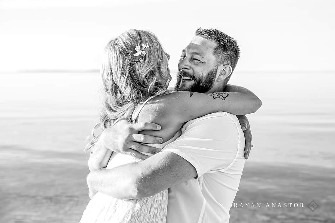 the joy on the grooms face after he says I Do.