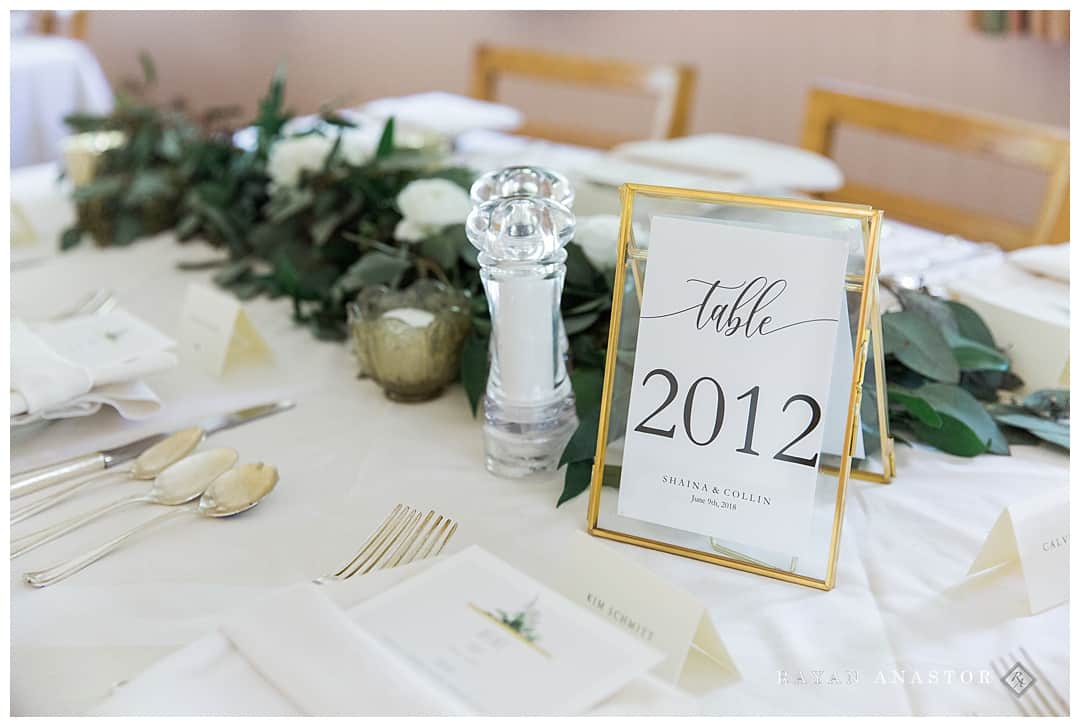 Watervale Inn Reception tables