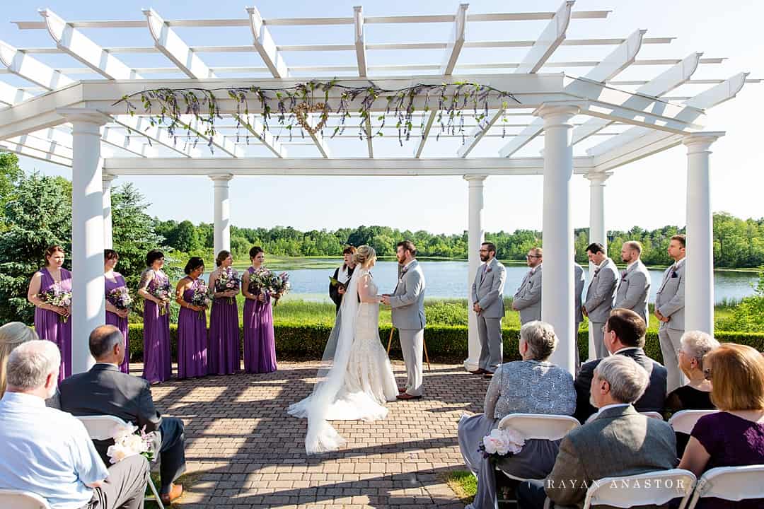 wedding under pergola