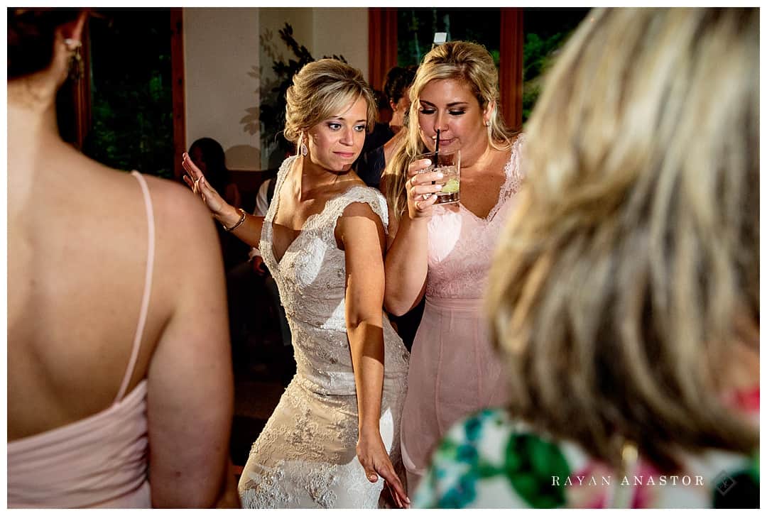 bride dancing at reception