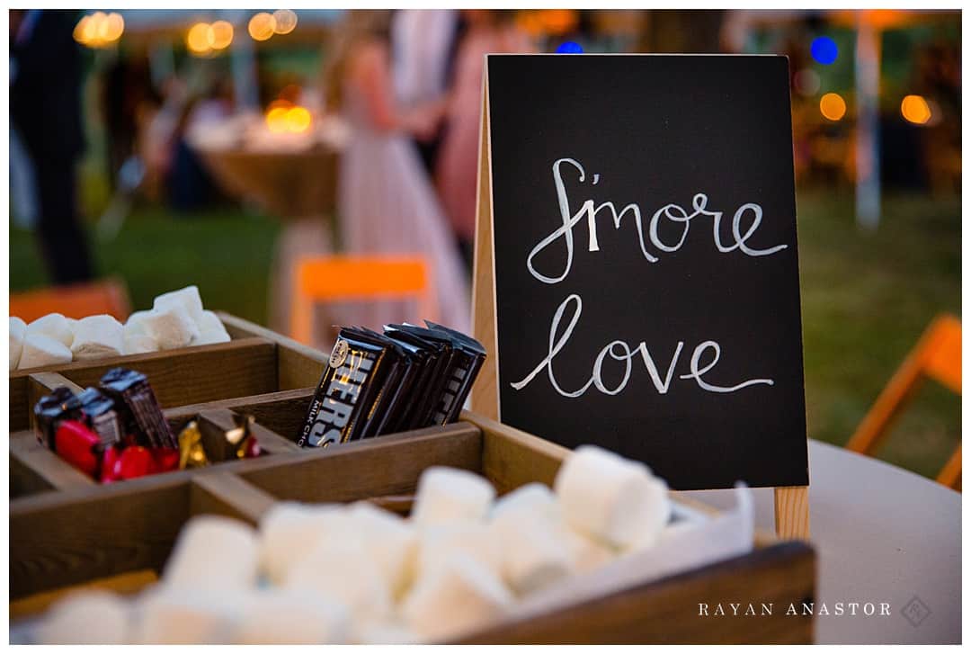 Smore Love Sign for wedding reception