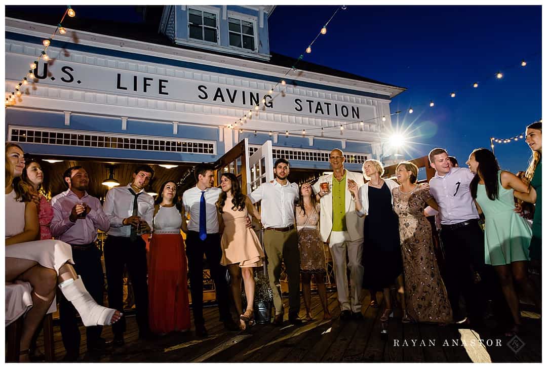 wedding reception at elberta life saving station