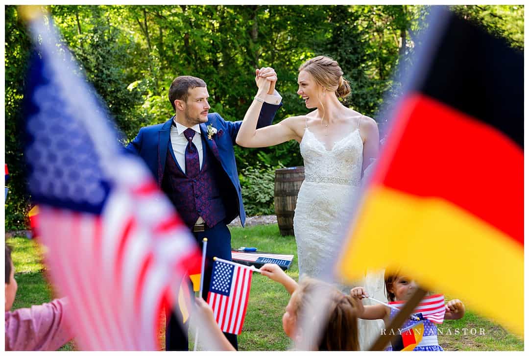 groom from Germany and bride from USA
