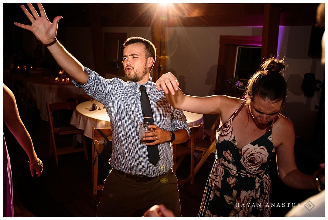 wedding reception at the Cathedral Barn