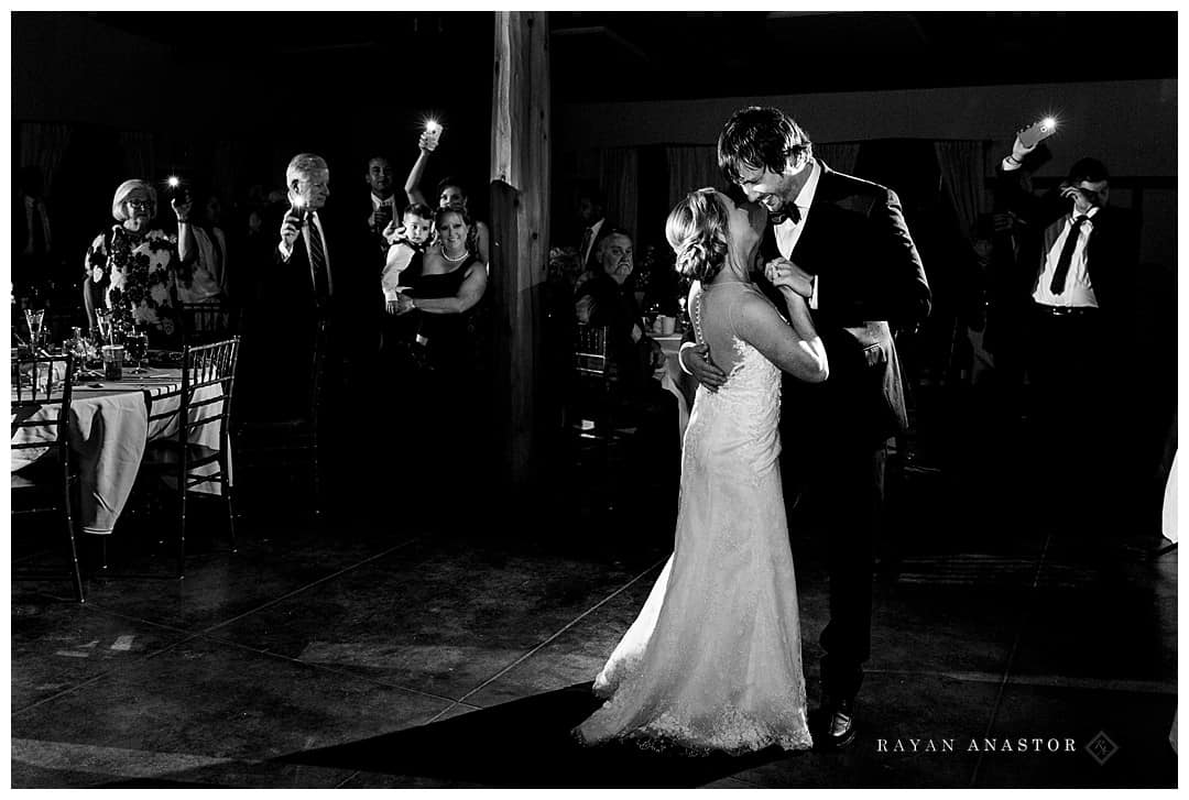 first dance without power and using flash lights