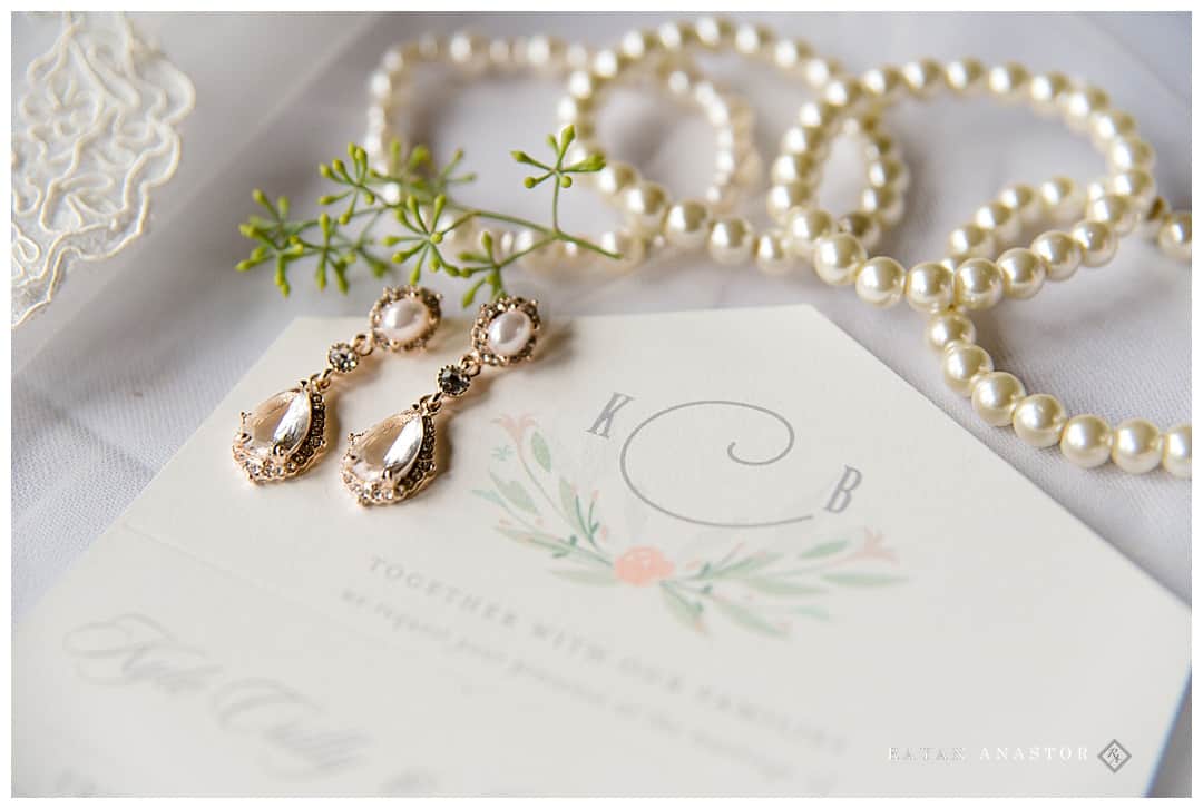 jewelry and wedding invitation photo