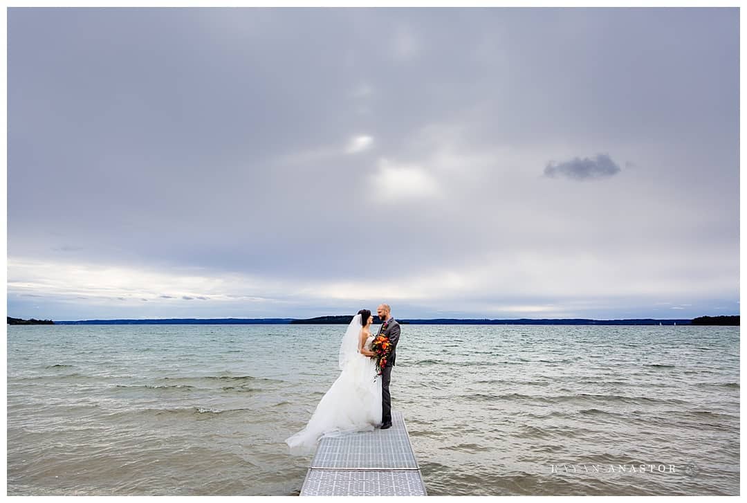 wedding portraits on old mission peninsula