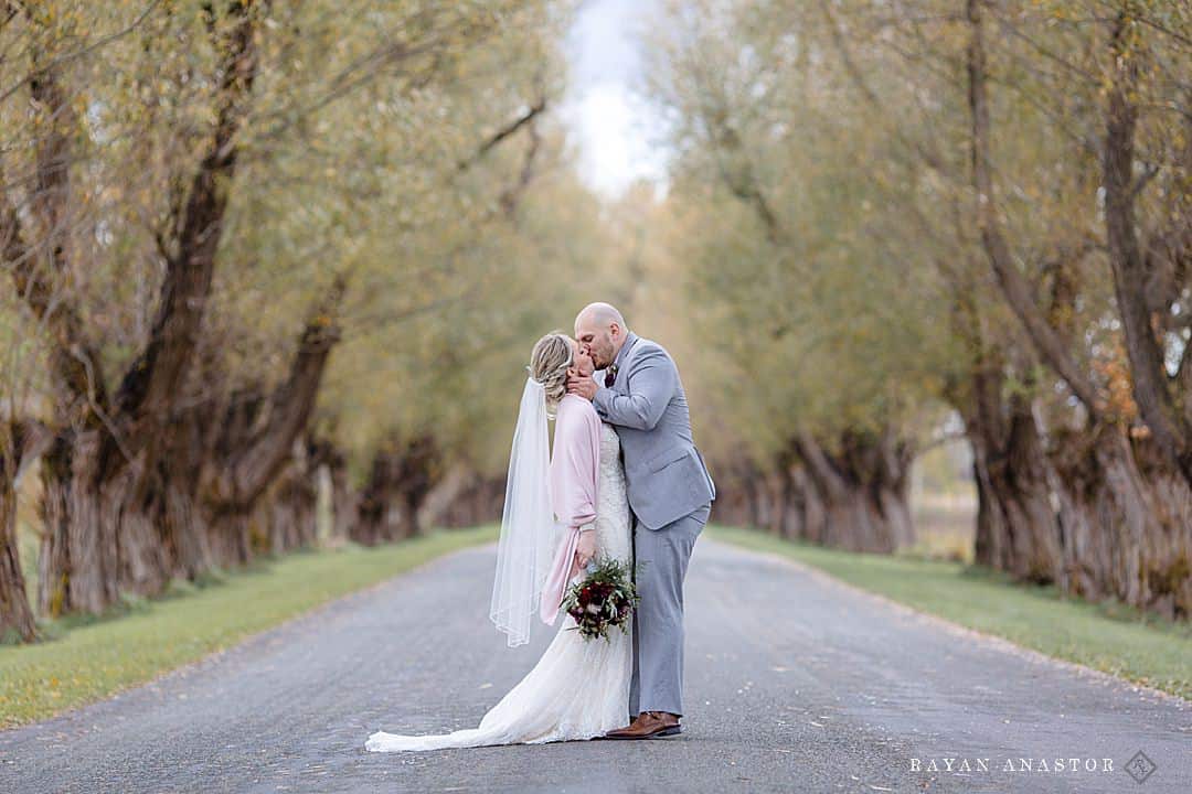 Wedding Portraits at Tunnel of Trees