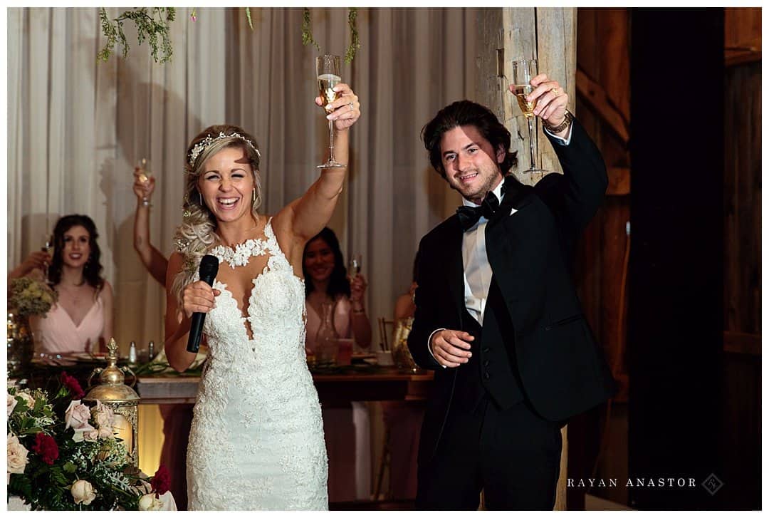 Wedding Reception in Barn